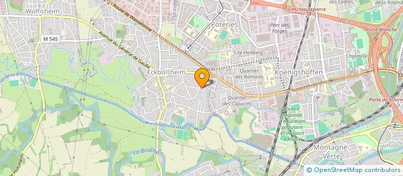 localisation de l'entreprise SCI DU PARC  ECKBOLSHEIM
