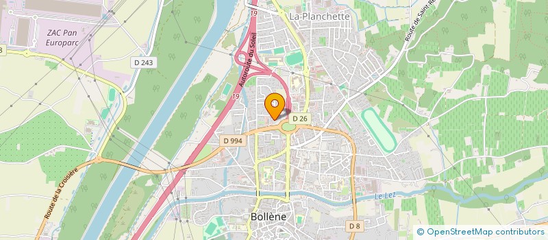 localisation de l'entreprise SCI DU PARC  BOLLENE