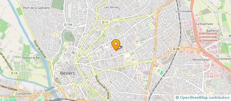 localisation de l'entreprise SCI DU PARC à BEZIERS