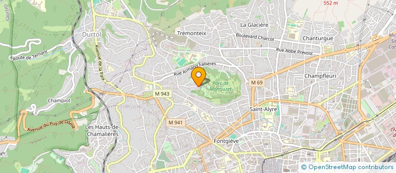 localisation de l'entreprise SCI DU PARC  CLERMONT-FERRAND