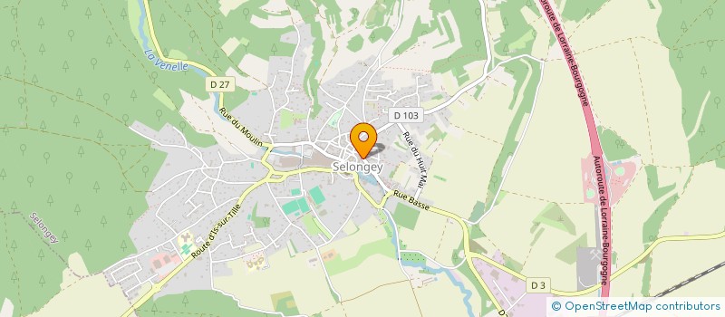 localisation de l'entreprise SCI DU PARC  SELONGEY