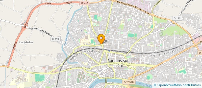 localisation de l'entreprise SCI DU PARC  ROMANS-SUR-ISERE