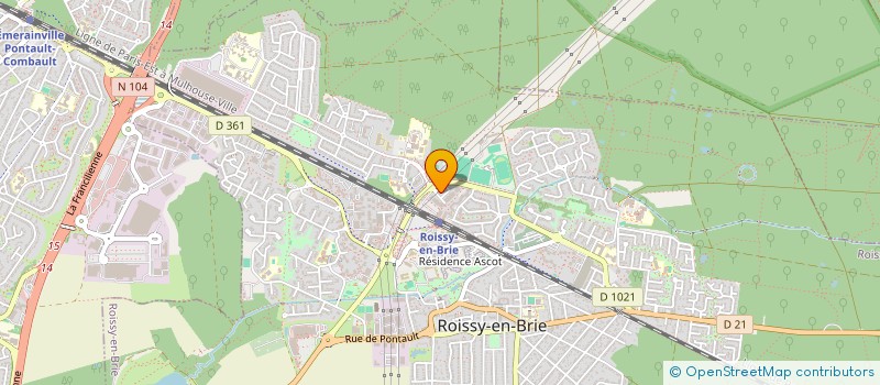 localisation de l'entreprise SCI DU PARC  ROISSY EN BRIE