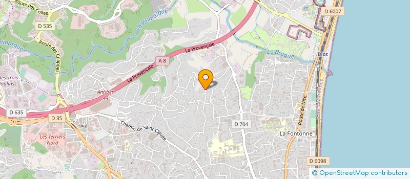 localisation de l'entreprise SCI DU PARC à ANTIBES