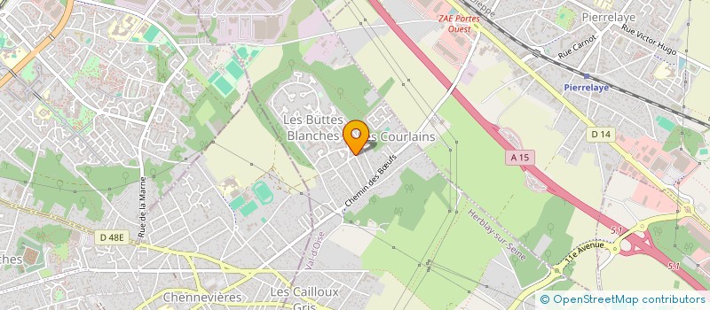 localisation de l'entreprise SCI DU PARC  PIERRELAYE