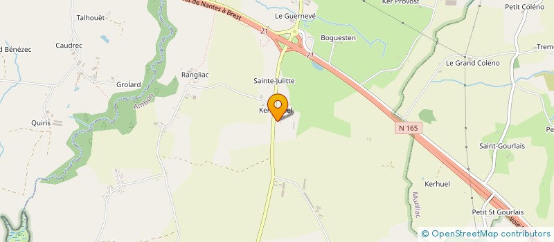 localisation de l'entreprise SCI DU PARC  GUIGNEN