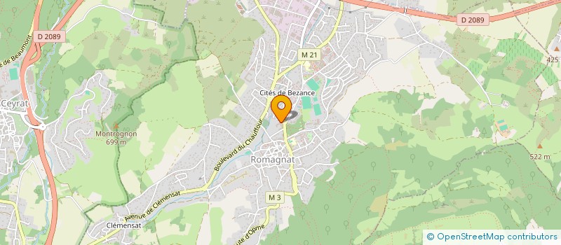 localisation de l'entreprise SCI DU PARC  ROMAGNAT