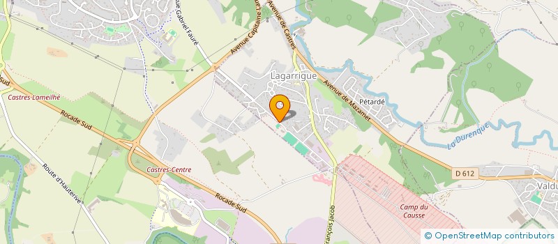 localisation de l'entreprise SCI DU PARC  LAGARRIGUE