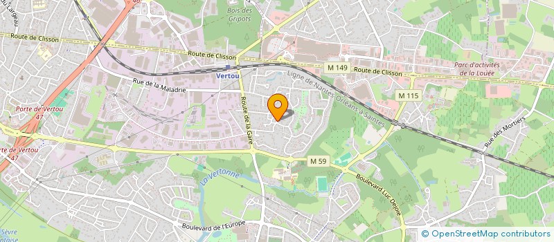 localisation de l'entreprise SCI DU PARC  VERTOU