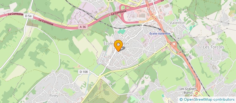 localisation de l'entreprise SCI DU PARC  ECOLE-VALENTIN