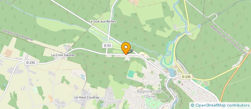 localisation de l'entreprise SCI DU PARC à BAGNOLES-DE-L'ORNE-NORMANDIE