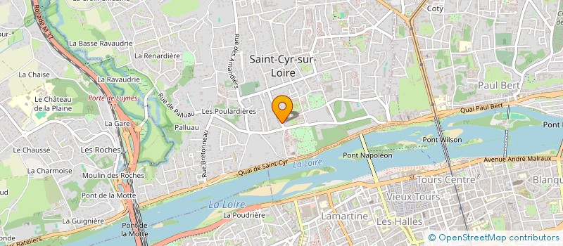 localisation de l'entreprise SCI DU PARC  SAINT-CYR-SUR-LOIRE