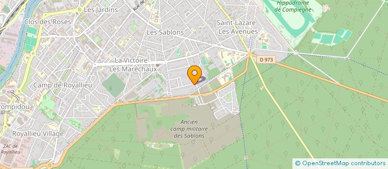 localisation de l'entreprise SCI DU PARC  COMPIEGNE