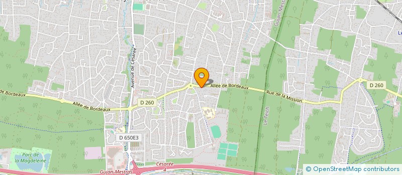 localisation de l'entreprise SCI DU PARC  GUJAN-MESTRAS