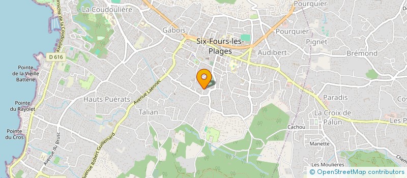 localisation de l'entreprise SCI DU PARC à SIX-FOURS-LES-PLAGES