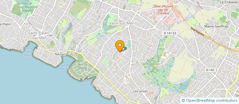 localisation de l'entreprise SCI DU PARC  VAUX-SUR-MER