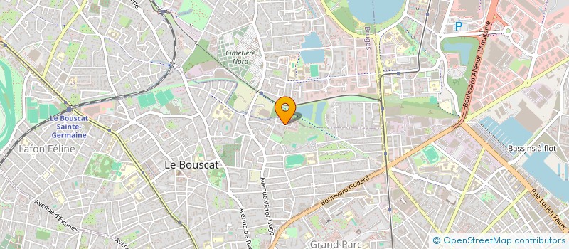 localisation de l'entreprise SCI DU PARC  LE BOUSCAT