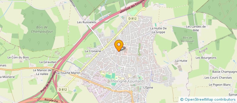 localisation de l'entreprise SCI DU PARC  THORIGNE-FOUILLARD