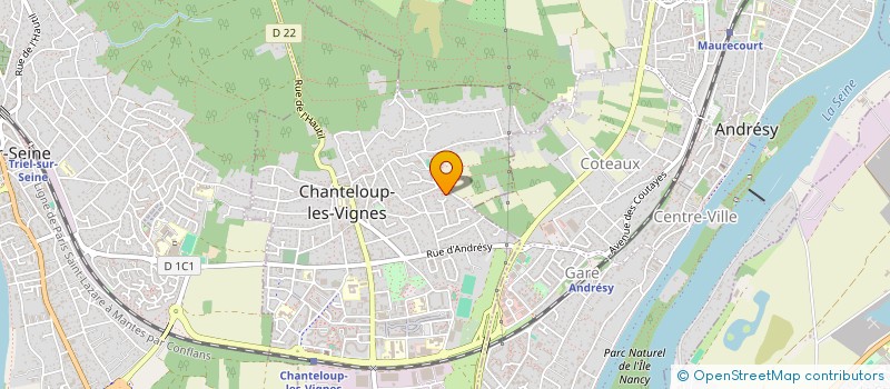 localisation de l'entreprise SCI DU PARC  CHANTELOUP-LES-VIGNES