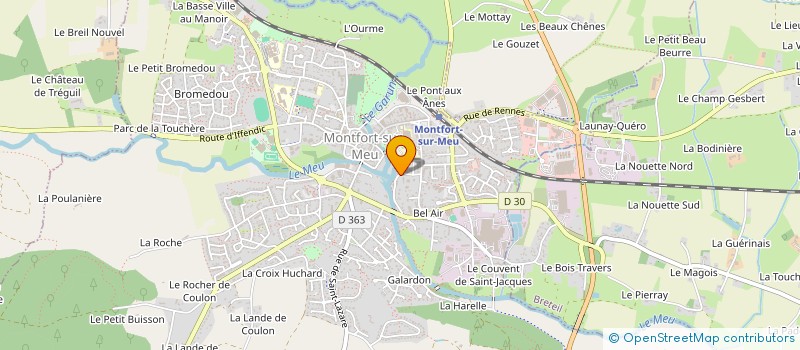 localisation de l'entreprise SCI DU PARC  MONTFORT-SUR-MEU