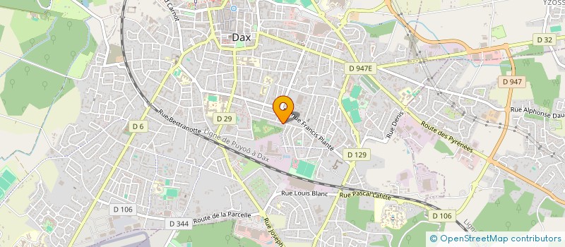 localisation de l'entreprise SCI DU PARC à DAX