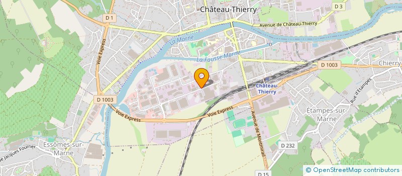 localisation de l'entreprise SCI DU PARC  CHATEAU-THIERRY
