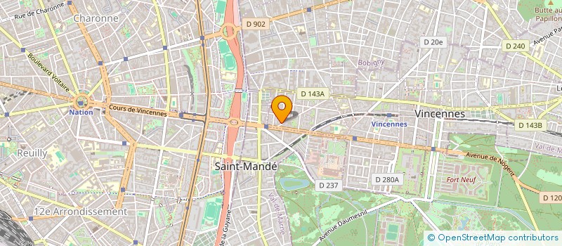 localisation de l'entreprise SCI DU PARC à VINCENNES