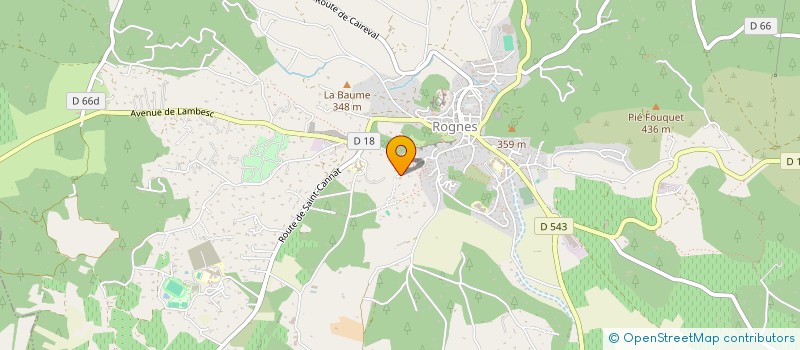 localisation de l'entreprise SCI DU PARC  ROGNES