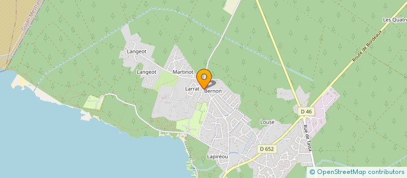 localisation de l'entreprise SCI DU PARC  SANGUINET