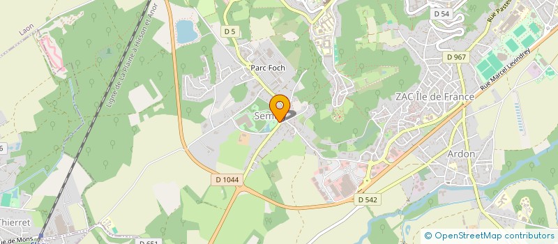 localisation de l'entreprise SCI DU PARC à LAON