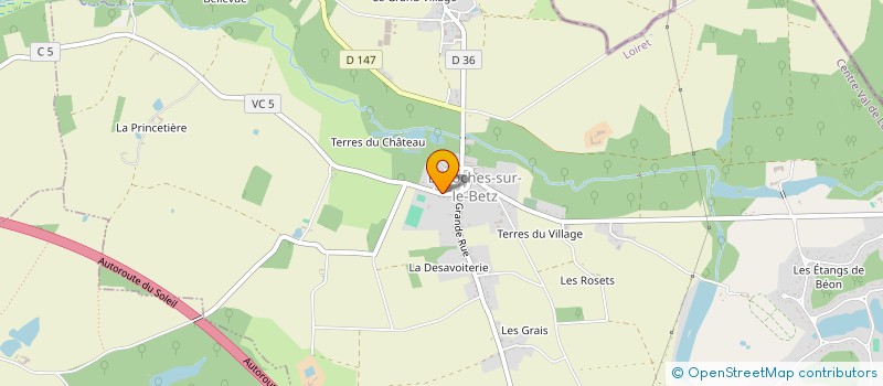 localisation de l'entreprise SCI DU PARC à CHEVANNES