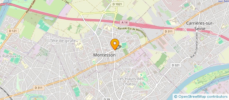 localisation de l'entreprise SCI DU PARC  MONTESSON