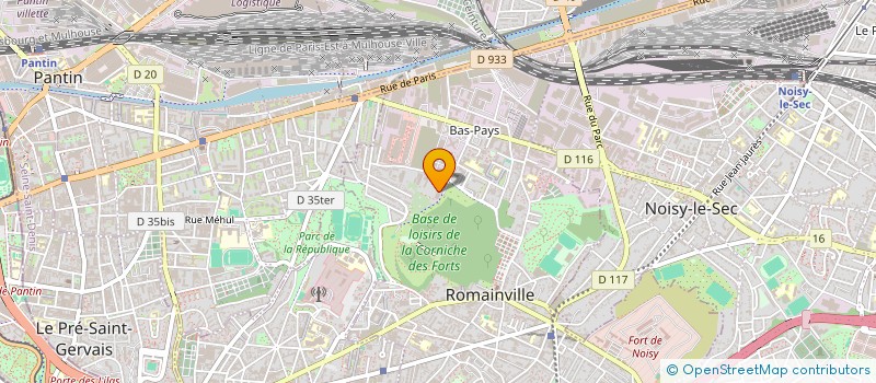 localisation de l'entreprise SCI DU PARC à ROMAINVILLE