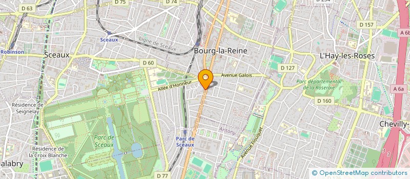 localisation de l'entreprise SCI DU PARC à SCEAUX