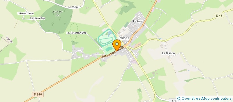 localisation de l'entreprise SCI DU PARC à RANES