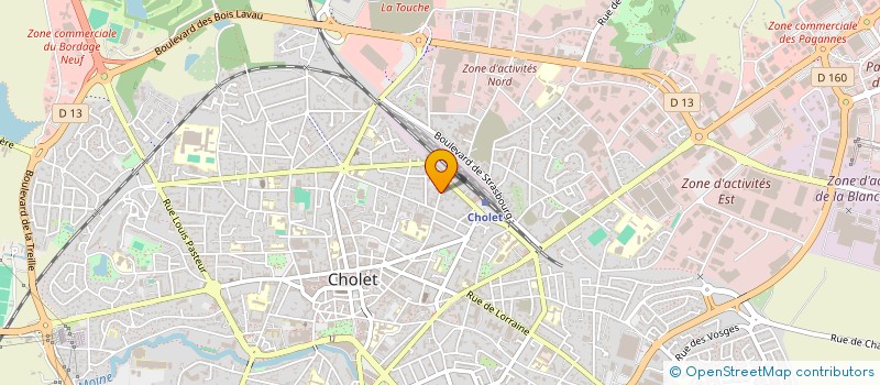 localisation de l'entreprise SCI DU PARC à CHOLET