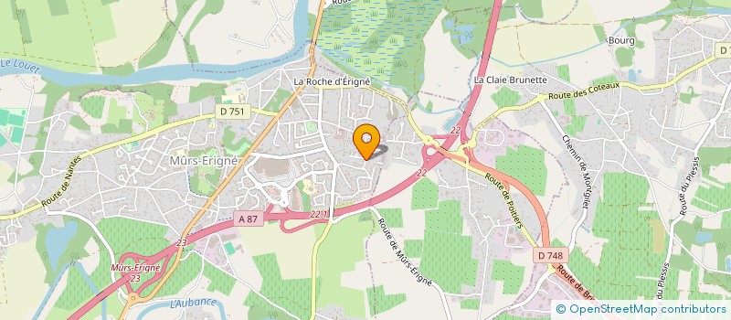 localisation de l'entreprise SCI DU PARC  MURS-ERIGNE