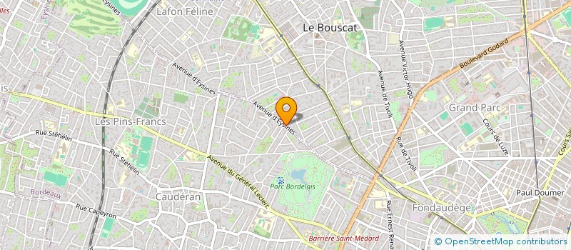 localisation de l'entreprise SCI DU PARC  LE BOUSCAT