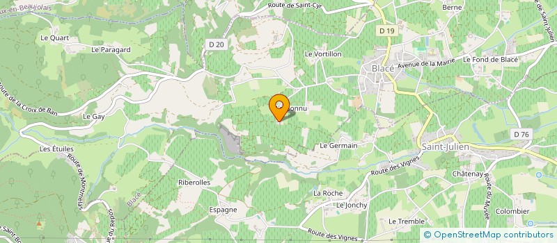 localisation de l'entreprise SCI DU PARC  BLACE