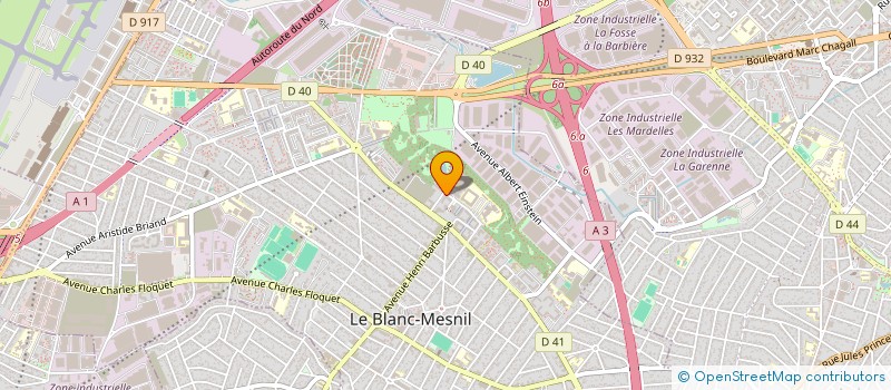 localisation de l'entreprise SCI DU PARC  LE BLANC-MESNIL