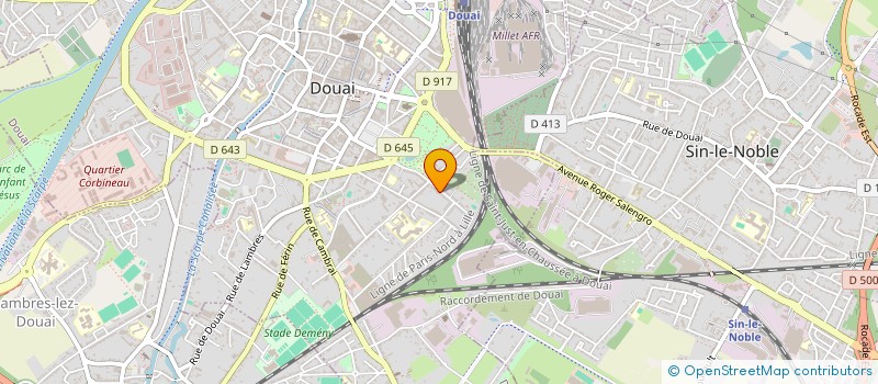 localisation de l'entreprise SCI DU PARC à DOUAI