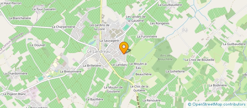 localisation de l'entreprise SCI DU PARC  LE LANDREAU