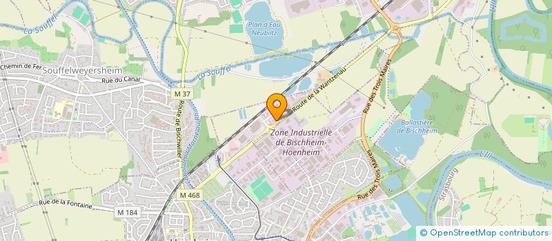 localisation de l'entreprise SCI DU PARC  HNHEIM