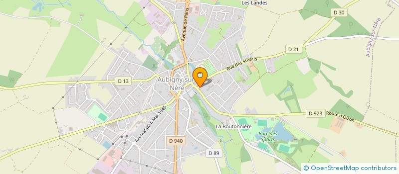 localisation de l'entreprise SCI DU PARC  AUBIGNY-SUR-NERE