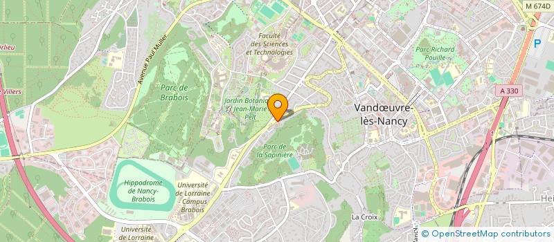 localisation de l'entreprise SCI DU PARC  VANDUVRE-LES-NANCY