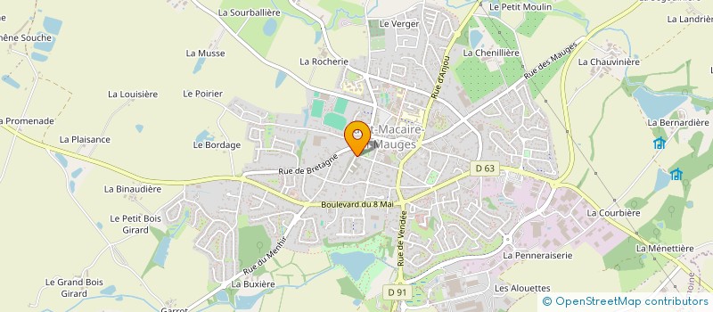 localisation de l'entreprise SCI DU PARC à SEVREMOINE