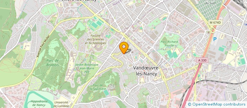 localisation de l'entreprise SCI DU PARC  VANDUVRE-LES-NANCY