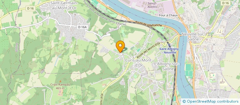 localisation de l'entreprise SCI DU PARC  CURIS-AU-MONT-D'OR