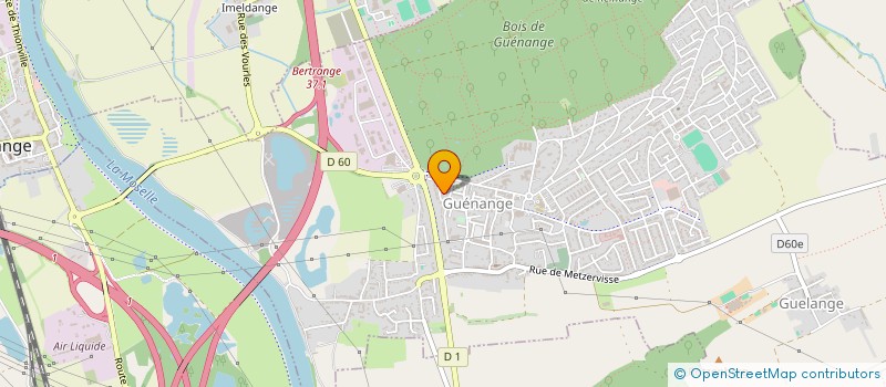 localisation de l'entreprise SCI DU PARC  GUENANGE