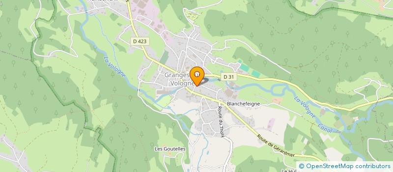 localisation de l'entreprise SCI DU PARC  GRANGES-AUMONTZEY